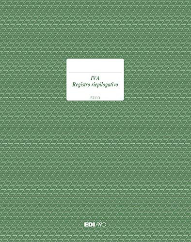Edipro, E2113 - Registro IVA riepilogativo per ditte con più sedi 23 pagine numerate f.to 31x24,5