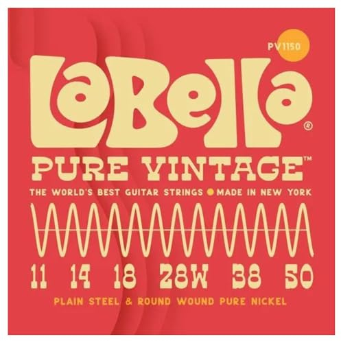La Bella PV1150 Pure Vintage BL 011/050 Corde per chitarra elettrica