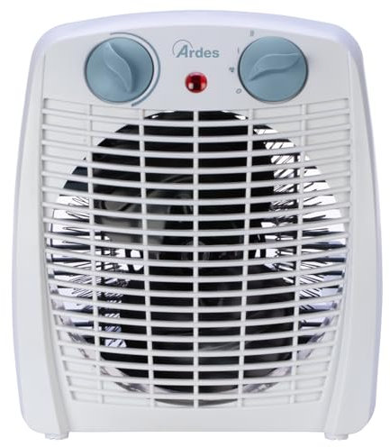 Ardes AR4F16 Termoventilatore SIROCO 2 Potenze Eco/Comfort con Termostato E Led On/Off Stufetta Riscaldante Portatile Compatta Blu