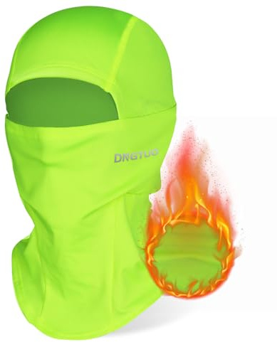 AYPOW Balaclava vinter vindtät balaclava skidmask män kvinnor, cykel motorcykel stormmask fodrad med varm fleece, ventilerande ansiktshuva snowboard, utomhussporter, Grön, one size