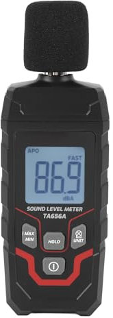 Décibelmètre Numérique, Sonomètre Portable, Compteur SPL Portable de 30,0 à 130 DBA avec écran LCD rétroéclairé, Lecteur de Décibels de Bruit, Testeur de Son Audio, équipement de