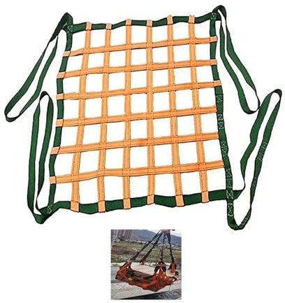 Rete di sollevamento di sicurezza, rete di sollevamento in nylon resistente, per edilizia, resistente agli strappi, per traslochi e rimorchi, rete per sollevamento attrezzi da lavoro (10 x 10 cm)