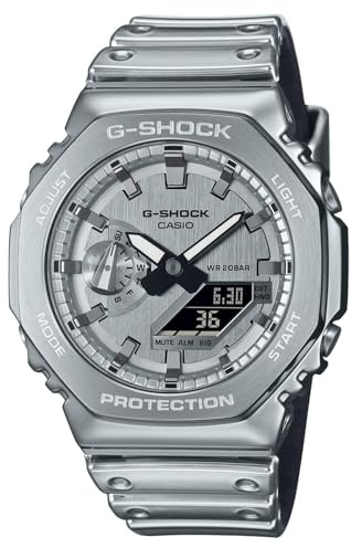 Casio Herren Analog Digital Quarz Armbanduhr G-Shock G-Steel