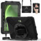 Case for Samsung Galaxy Tab Active5 Pro,Shockproof Military Grade Case With Screen Protector Wristband Pen Bag Shoulder Strap Black