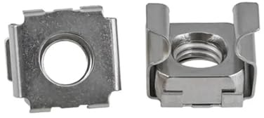 Zinc Plated Carbon Steel Metric Nuts, 201 Stainless Steel Cassette Cage Nuts M4-M8 For Server Rack Pack Of 20(M6(5pcs))
