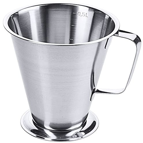 Stainless Steel Measuring Jug 550ml Kitchen Cooking Mug Cup Creamer Pitcher