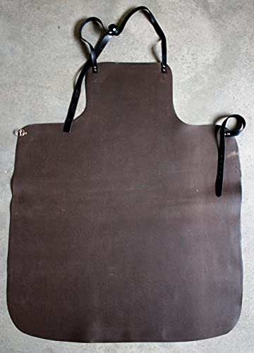 Förster-Fellnest Extra starke Lederschürze - Profiqualität in 80x100 cm als Schweißerschürze, Schmiedeschürze, Tischlerschürze, echt Leder Schutzschürze