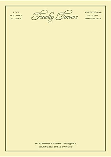 Fictional Hotel Notepads: Fawlty Towers (Herb Lester Associates Fictional Hotel Notepads)