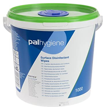 PAL W131230T Disinfectant Alcohol Free Cleaning Wipes (Pack of 1000)