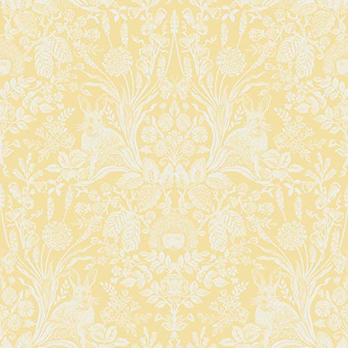 Holden Decor Whitcliffe Harlen Yellow Wallpaper 90806 - Woodland Animals