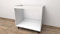 ALFREDO CALANDRELLI – Mueble base de cocina para fregadero empotrable, 90 cm, mueble bajo lavabo blanco de melamina, base componible sin puertas (90 x 72 x 55 cm)