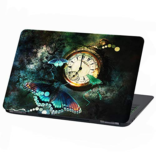 Laptop Folie Cover: Strange Klebefolie Notebook Aufkleber Schutzhülle selbstklebend Vinyl Skin Sticker (13-14 Zoll, LP34 Mystical Time)