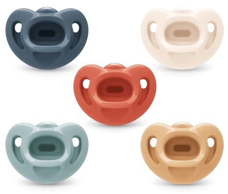 NUK Comfy Orthodontic Pacifiers, Timeless Collection, 6-18 Months, 5 Count
