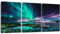 Sungeek 3 Teilig Leinwandbilder mit Holzrahme, Leinwanddruck Bilder 30 x 40 cm, Moderne Wandbilder Kunstdruck Wand Dekoration für Wohnzimmer Schlafzimmer Home Esszimmer Büro (Aurora)