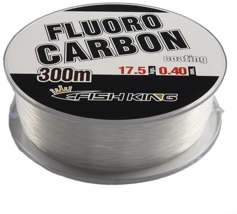 Fil de pêche en fluorocarbone, 300 m, 0,3-0,5 mm, résistant à l'abrasion, invisible sous l'eau, résistant aux chocs (0,4 mm)