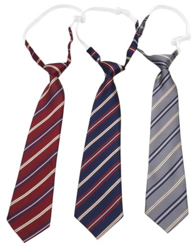 TPZORJX 3 pcs corbatas rayas, corbata larga, corbata JK uniforme,Gafas Disfraz Accesorios Halloween Niño y Adulto, corbata de Cosplay,Gafas Fiesta para Mago College Cosplay Halloween Regalo