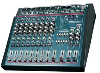Professional Mixer With Power Amplifier 2x450W Powered Mixers USB Bluetooth Interface Studio Sound Board