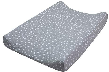 JYOKO KIDS Sábana para cambiador ajustable (WHITE STAR) 80 X 50 cm Algodón