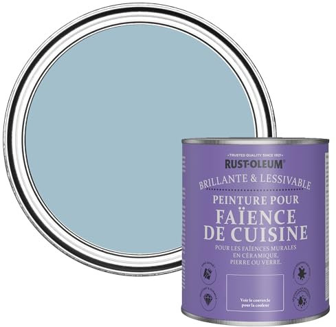 Rust-Oleum Blue Water-Resistant Kitchen Tile Paint in Gloss Finish - Nan's Best China 750ml
