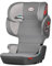 HEYNER® Faltbarer Kindersitz mit Isofix, Autokindersitz für Kinder von 100-150cm, 14-Fach verstellbare Kopfstütze grau