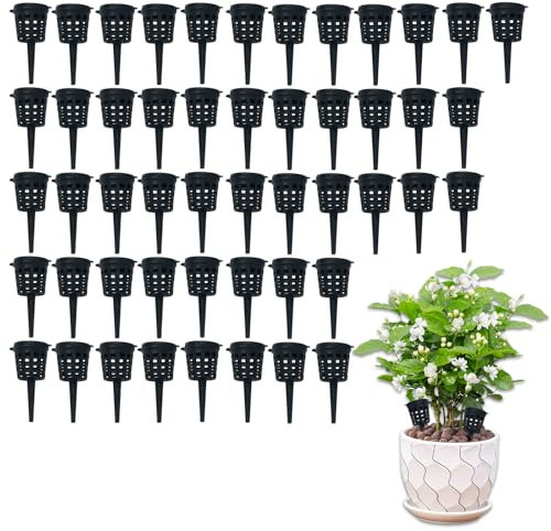 Leistungsstarker Zimmerpflanzen Dünger mit Bonsai-Schale - Unverzichtbares Orchideen- und Bonsai-Dünger-Set mit 50 PP Harz Düngemitteln für Pflanzendünger Zimmerpflanzen