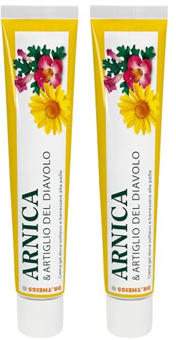 Dr Theiss - Arnica & Artiglio del Diavolo Crema Gel 2x100ml - Sollievo Naturale per Collo, Spalle e Schiena - Azione Lenitiva e Rilassante con Arnica e Artiglio del Diavolo