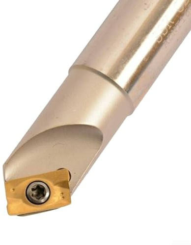 Oniissy C20-20-120L 20mm Indexable Chamfer End Mill with 45 Degree Angle and 10PC APMT1604PDER Carbide Inserts for CNC Metalworking Applications