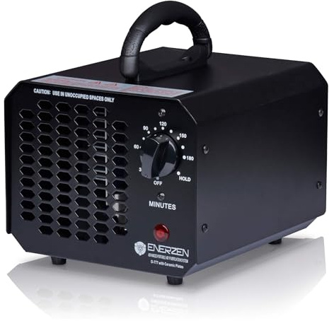 Enerzen Ozone Generator 60,000mg Industrial O3 Air Purifier Deodorizer (60,000mg - Black)