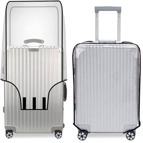 Bodyplus Suitcase Luggage Cover, Transparent Clear PVC Luggage Protector - Waterproof, DustProof and Scratchproof Protective Covers for Wheeled Trolley Case, Baggage (28 Inches)