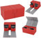 Sparklenut Karten Aufbewahrungs Box,Magnetic Card Box,PU Karten Halte Box 200+ - Sammelkarten Box für Magic (Rot)