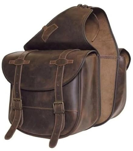 Borsa da sella in pelle con cinghie e fibbie in ottone/SS per cavalli/borsa da sella per cavalli/borsa da sella per cavallo ME-WSB-038