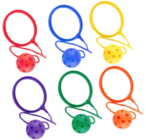 VICASKY 6 Uds Aro Bola Saltando Anillo Juguete Deportes Saltar Bola Tobillo Juguete Tobillo Saltar Juguetes Saltar Pelota Cuerda De Juguete Tobillo Saltar De Pelota Saltar Pelota De