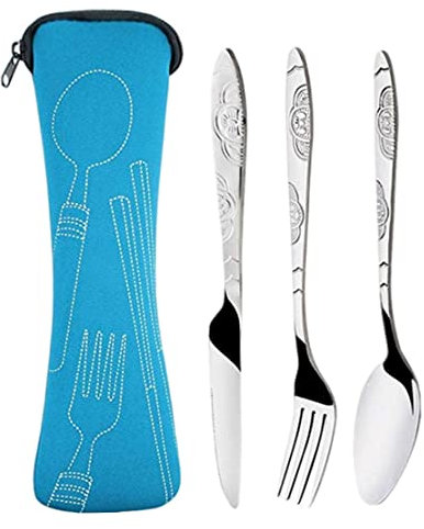 Set de cuchara de horquilla de bistato Set de cubierta de cubiertas plateadas de acero inoxidable juego para la cocina 4pcs Set de bifurcas de bistec