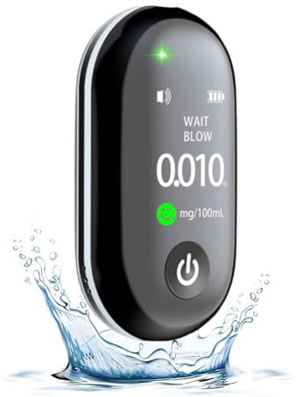 DASIAUTOEM Alkoholtester, Alkoholtester Promillemessgerät Professioneller Alkoholmessgerät mit Digitalem LCD-Anzeige Tragbarer Alkomat für Privaten Professionellen Gebrauch zu Hause