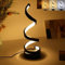 Spalivivre LED Moderna Spirale Lampada da Tavolo,Lampada Comodino,Luce da Scrivania 3 Colori,per Camera da Letto Soggiorno