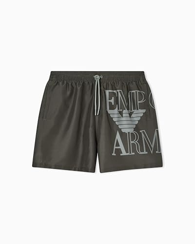 EMPORIO ARMANI Boxer - Maglia da Bagno, Verde Oliva, XL da Uomo