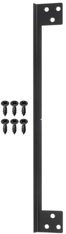 PATIKIL 11 Inch Cache-Serrure De Porte, 1 Pc Plaque De Renfort De Sécurité Pour Serrure Avec Vis Pour Couvrir L'Espace Entre Le Cadre De La Serrure De Porte, Chambre, Noir