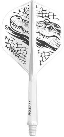 CUESOUL Forest Design ROST 77 Asta e Aletta Integrate per Freccette, Forma Standard, Set da 3