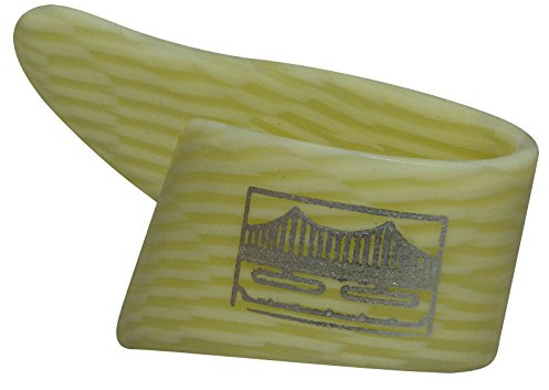 Golden Gate GP-12-4PK Grained Ivoroid Thumb Picks – Small – 4 Pack – Durable Vintage Style Picks for Guitars and Banjos