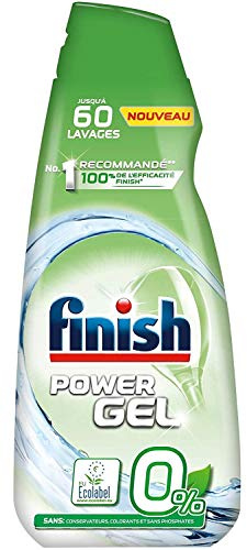 Finish Gel 0% Ecolabel Produit Lave-Vaisselle - Gel Détergent 900 ml