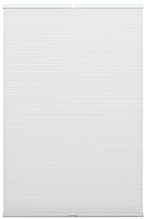 GARDINIA Wabenplissee Concept Thermo-Abdunklung, Blick-und lichtundurchlässiges Faltrollo, Alle Montage-Teile inklusive, EASYFIX Plissee verspannt mit Zwei Bedienschienen, Weiß, 90 x 130 cm (BxH)