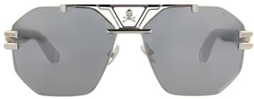 Philipp Plein Herren Sunglasses Spp077v Sonnenbrille, Mehrfarbig (Mehrfarbig)
