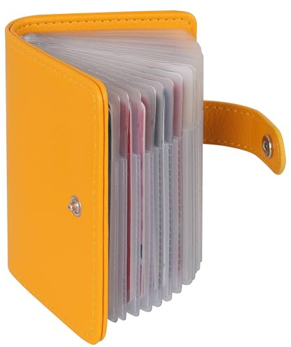 AIRCBC Credit Card Holder for Women Men ID Card Soft Leather Card Case - 40 Card Slots