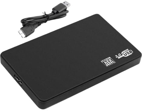 Hard Drive Enclosure USB - Data Storage Device Box - Backup Hard Drive Protector - for Professionals Video Editors Students Tech Enthusiasts Office Photographer Content Creators Music Producers