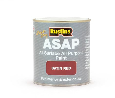 RUSTINS ASAP Paint, Red, 500 ml (Pack of 1)