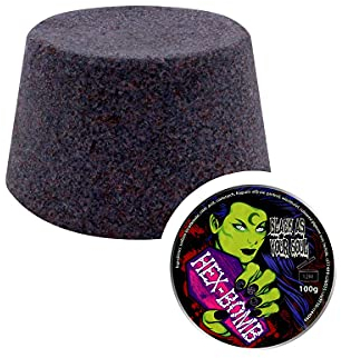 Black as Your Soul Hexbomb - Bomba de baño gótica original, color negro