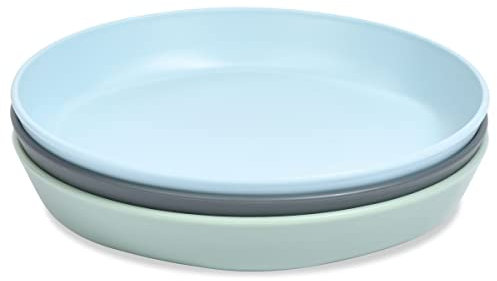 Tiny Twinkle kinderteller Baby Teller 3er-Pack BPA-freie Tassen, Teller und Schüsseln Sets für Kinder und Kleinkinder - Polypropylen Kunststoff-Geschirr-Set