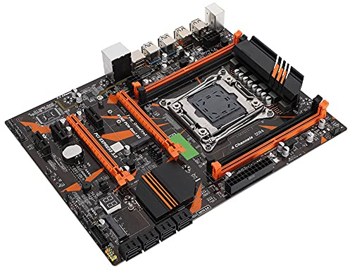 Akozon X99 LGA2011‑3 DDR4, placa base LGA2011 3 Ordenador de sobremesa con batería de escritorio para Chipset