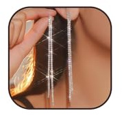 Silver Prom Earrings Jewelry Sparkly Rhinestone Earrings for Women Long Tassel Bling Crystal Chandelier Earring Prom Dress Outfit Accessories Wedding Guest Dresses for Women