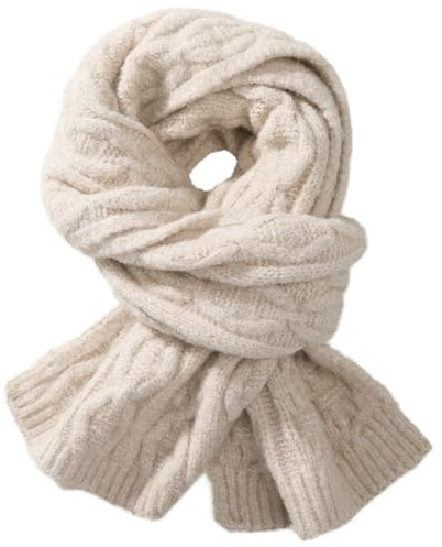 TOBEHIGHER Beign Warm Autumn and Winter Scarf, Unisex Pure Color Winter Neck Warm Knitting